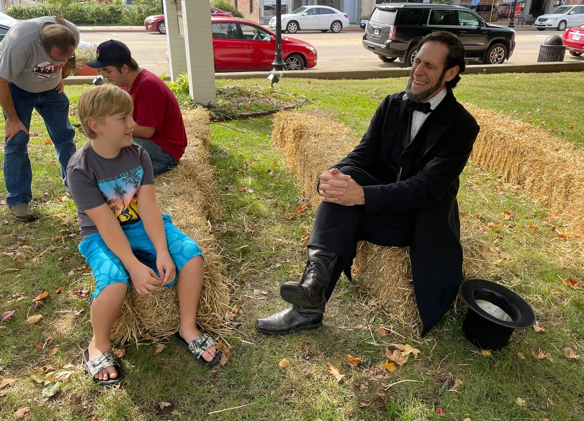 Abe Lincoln impersonator at the Grand Levee Celebration in Vandalia